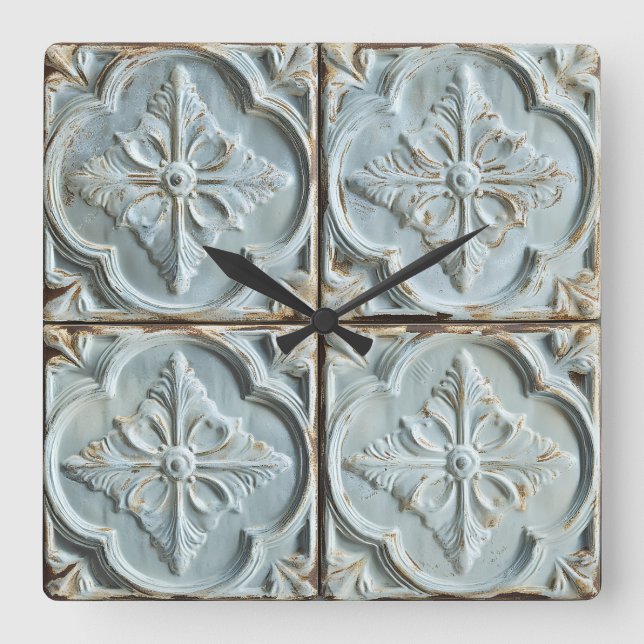 Relógio de Parede do Azulejo de teto antigo (Frente)