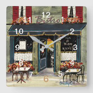 Relógio de parede do Bistro francês