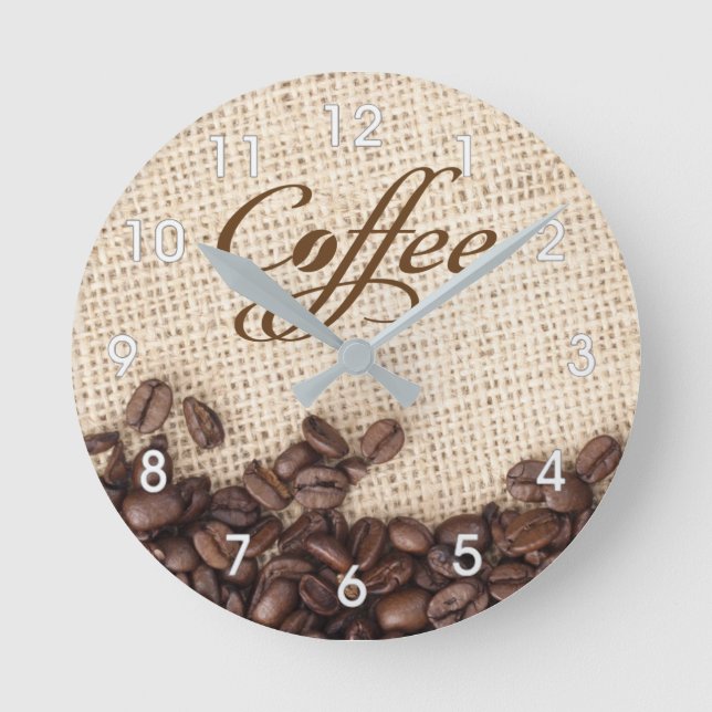 RELÓGIO DE PAREDE DO CAFÉ (Frente)