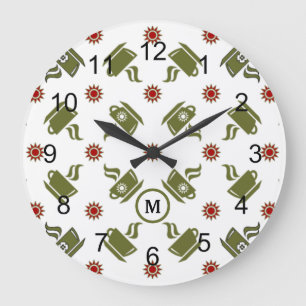 Relógio de Parede do Café Retro Tosso