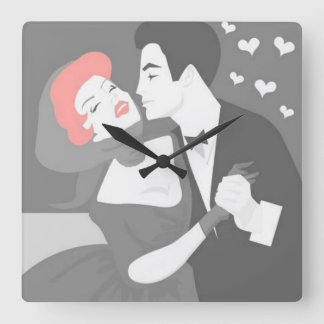 Relógio de Parede do Casal Retroativo
