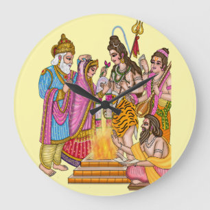 Relógio de Parede do Casamento de Shiva Parvati