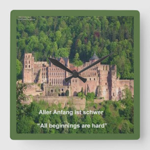 Relógio de Parede do Castelo de Heidelberg e Ditad