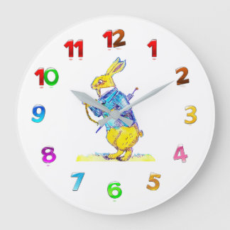 Relógio de Parede do Coelho Branco
