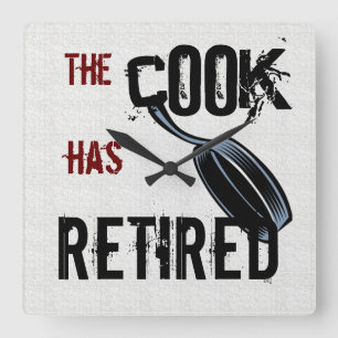 Relógio de Parede do Cook Aposentado