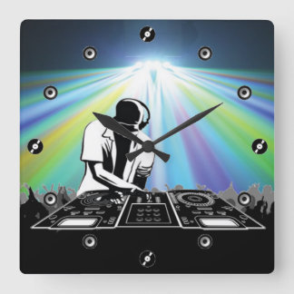 Relógio de Parede do Disco Jockey
