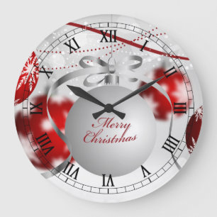 Relógio de Parede do Enfeites de natal Elegante