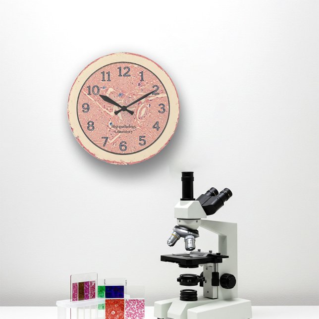Relógio de Parede do Enxerto Histológico (Visualization of the histology clock on a wall of a laboratory)