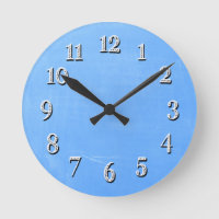 Relógio de Parede do Estilo de Quadro Azul