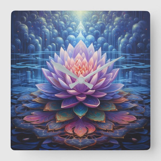 Relógio de Parede do Flor Lotus (Frente)