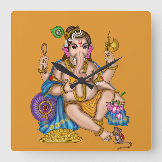 Relógio de Parede do Ganesha Infantil (Frente)