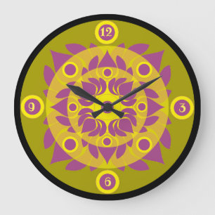 Relógio de Parede do Lotus Acrylic