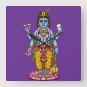 Relógio de Parede do Menino Vishnu