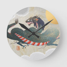 Relógio de Parede do Nagasaki Dragon Round