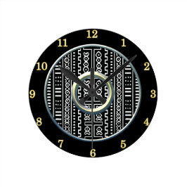 Relógio de Parede do Padrão de Lama Moderno