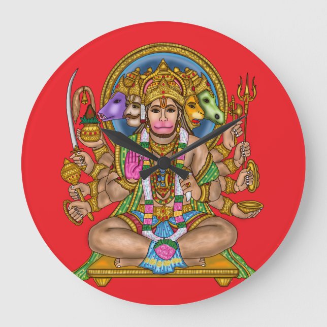 Relógio de Parede do Senhor Hanuman (Frente)