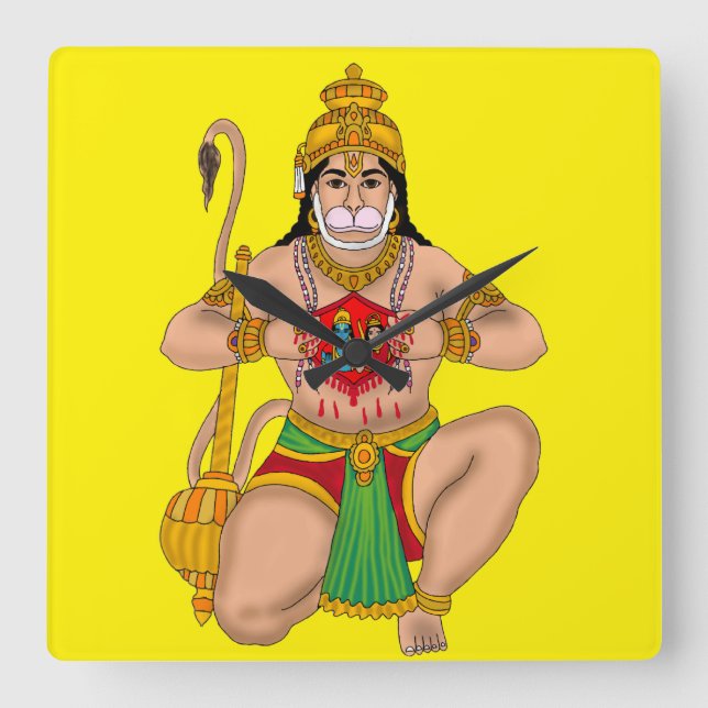 Relógio de Parede do Senhor Hanuman (Frente)