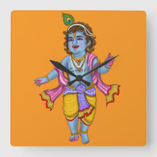 Relógio de Parede do Senhor Krishna