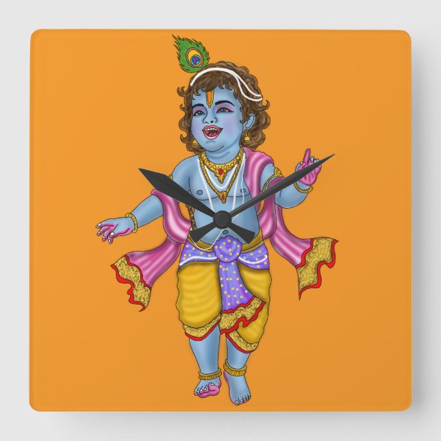 Relógio de Parede do Senhor Krishna (Frente)