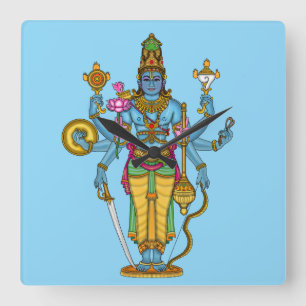 Relógio de Parede do Senhor Vishnu