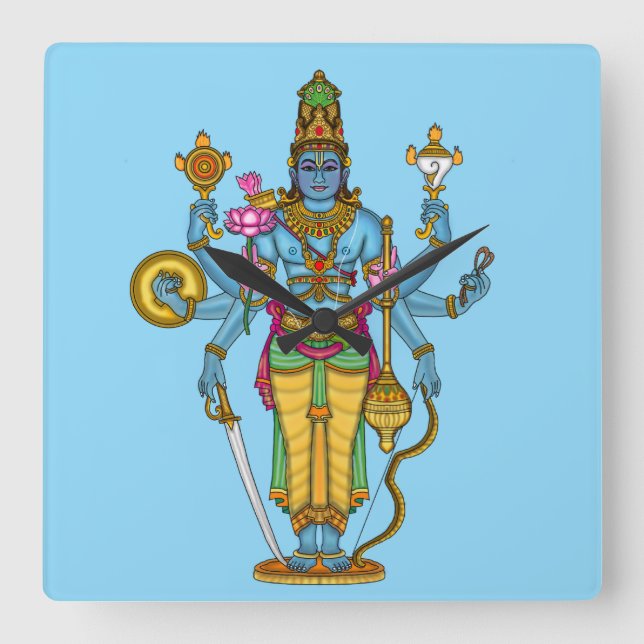 Relógio de Parede do Senhor Vishnu (Frente)