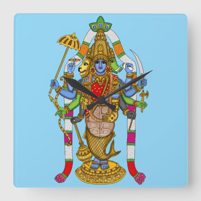 Relógio de Parede do Senhor Vishnu (Frente)