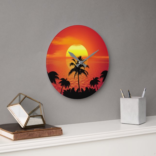 RELÓGIO DE PAREDE DO SOL TROPICAL (Escritório)