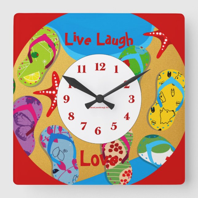 Relógio de Parede do Summertime (Frente)