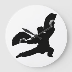 Relógio de Parede do Ventilador Tai Chi