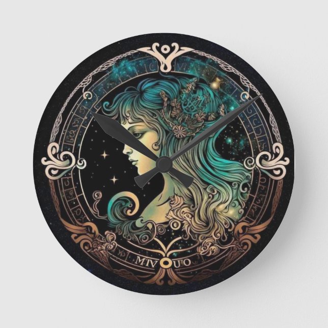 Relógio de Parede do Virgo Elegante (Frente)