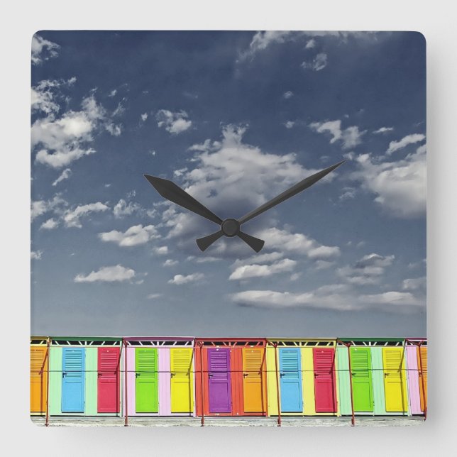 Relógio de Parede dos Banhos Coloridos (Frente)
