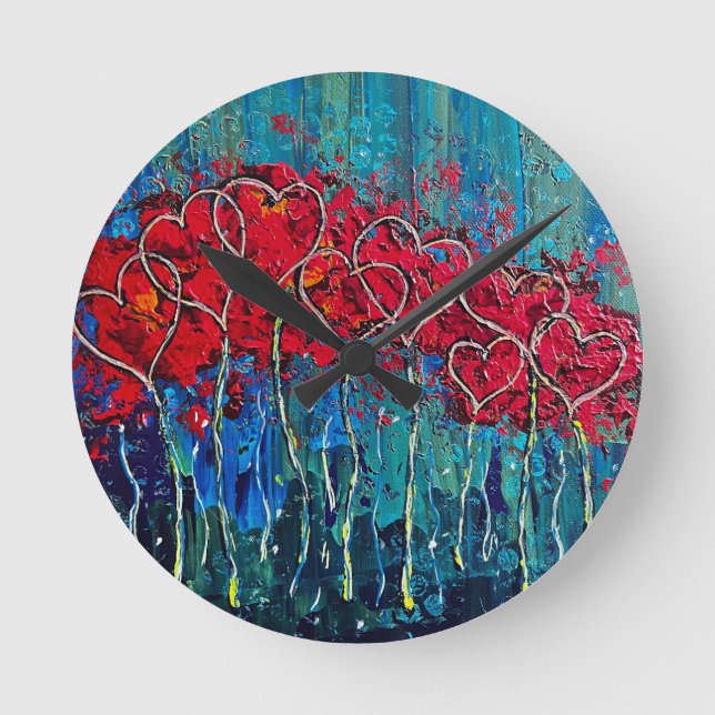 Relógio de Parede dos Corações Fabulosos (Frente)