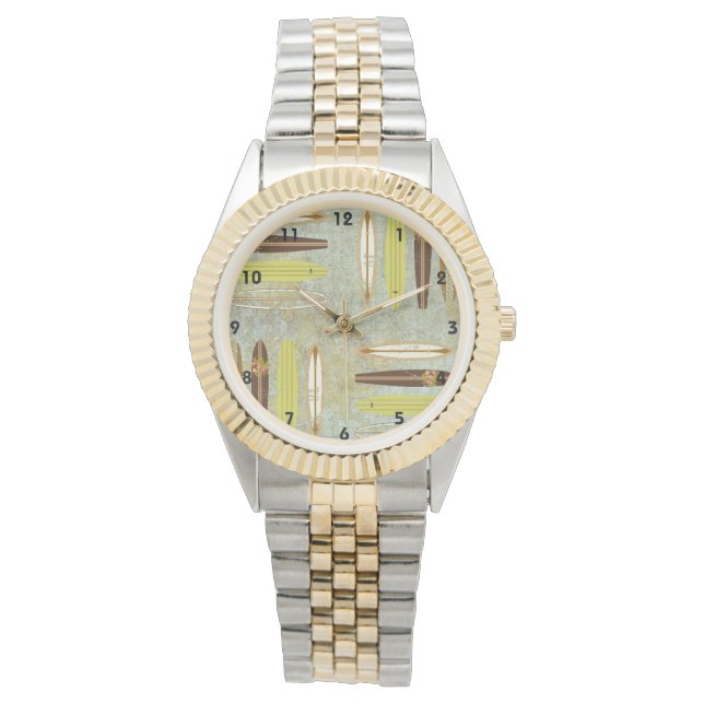 Relógio de Parede em Forma de Prancha de Surf para (Frente)