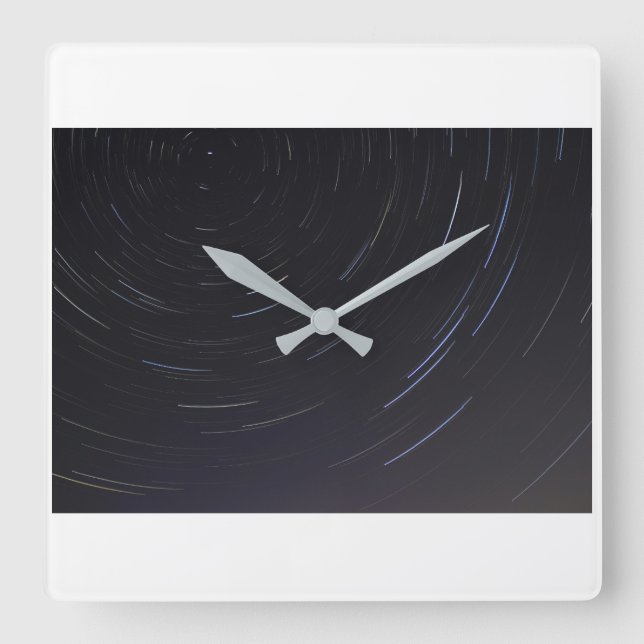 Relógio de Parede Espiral em Estrelas (Frente)