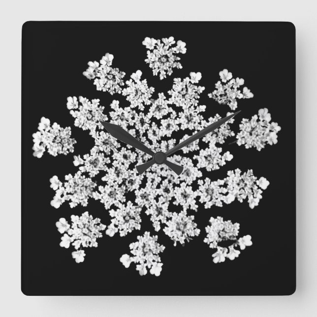 Relógio de Parede 'Floco de Neve da Rainha Ana' (Frente)