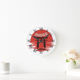 Relógio de Parede Flor de Cerejeira Arte Zen Japon