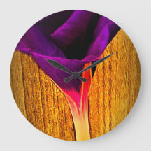 Relógio de Parede Floral