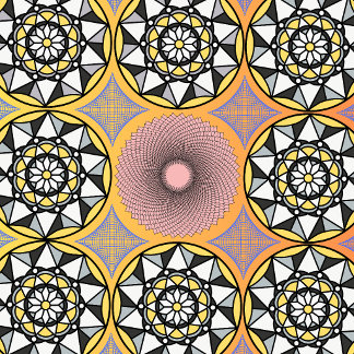 Relógio de Parede Floral Mandala Geométrico Sagrad