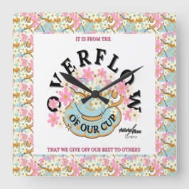 Relógio de Parede Floral OVERFLOW projetado por Ad