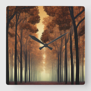 Relógio de Parede Floresta Árvore Natureza