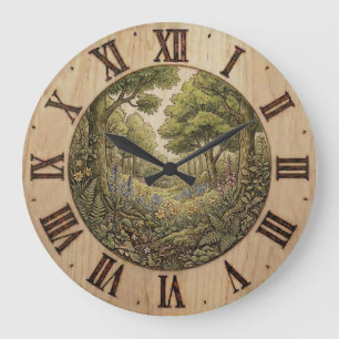 Relógio de Parede Floresta de Primavera – Decoraçã