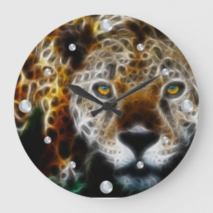 Relógio de Parede Fractal do Leopardo