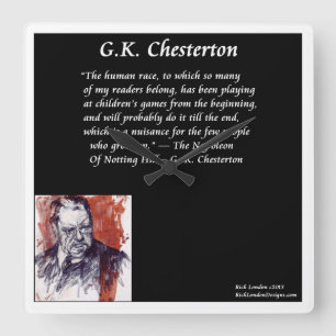 Relógio de Parede GK Chesterton Square