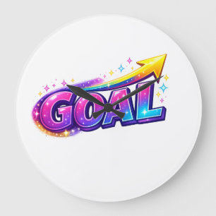 Relógio de Parede GOAL Vibrante – Sucesso Através