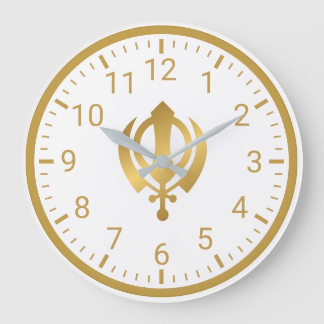 Relógio de Parede Golden Khanda | Decoração de Cas (Frente)