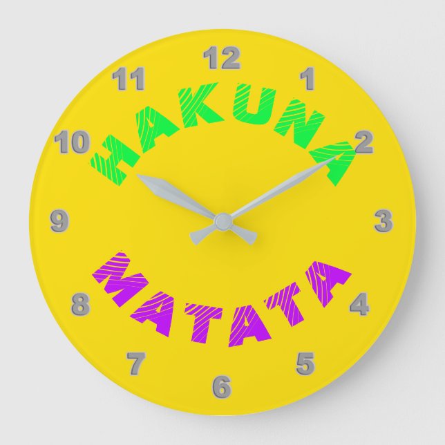 Relógio de Parede Hakuna Matata (Frente)