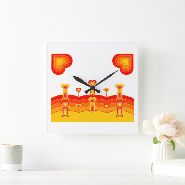 Relógio de Parede Heart-Scape (Lar)