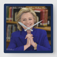 Relógio de Parede Hillary Clinton Leva Uma Aldeia