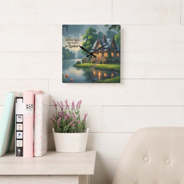 Relógio de Parede Inspiracional Relógio. (Sala de leitura)