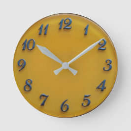 Relógio de Parede Inspirado no Velho Vidro Amarelo